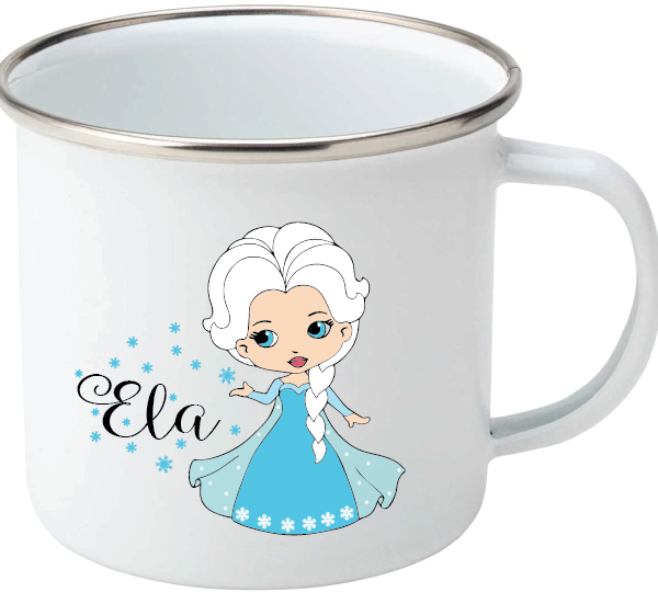 Emajlirana skodelica mala princeska