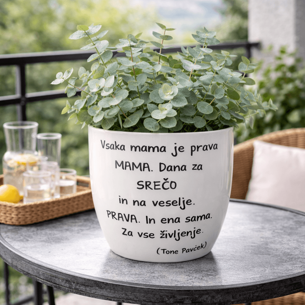 CVETLIČNI LONČEK za mami z zapisom