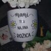 CVETLIČNI LONČEK Mami ti si najina rožica  in imeni otrok