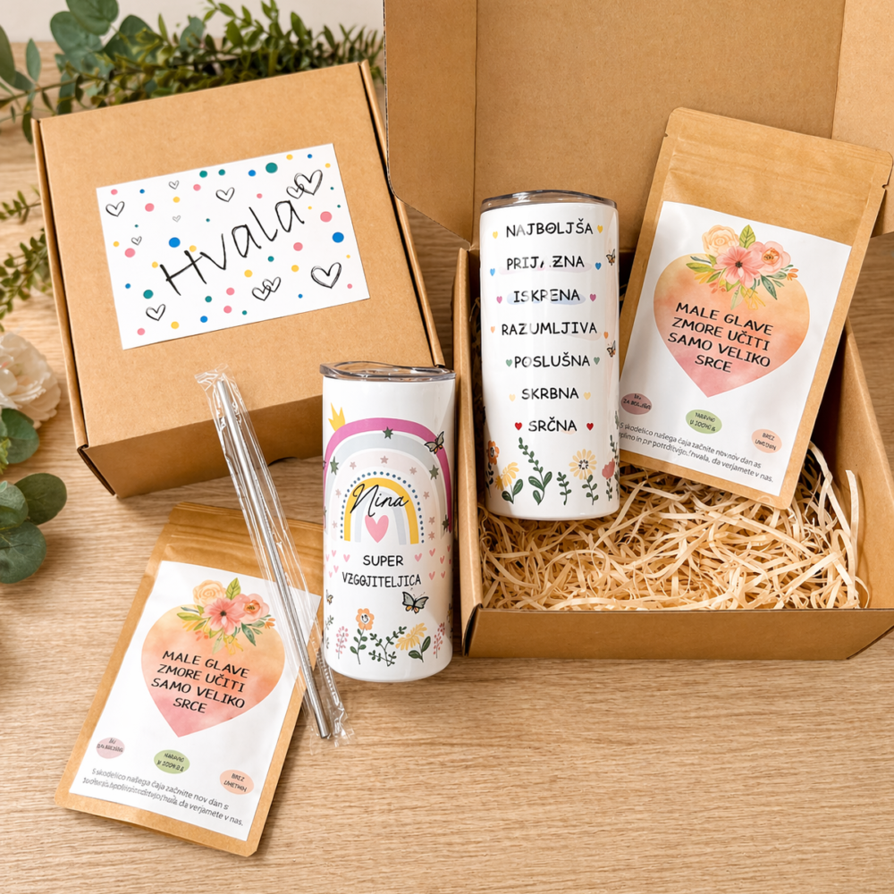 DARILNI KOMPLET: zahvala ob koncu šolskega leta