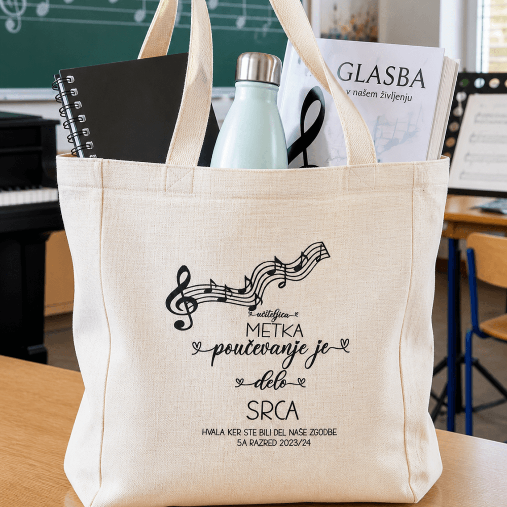 PLATNENA TORBA za glasbene pedagoge