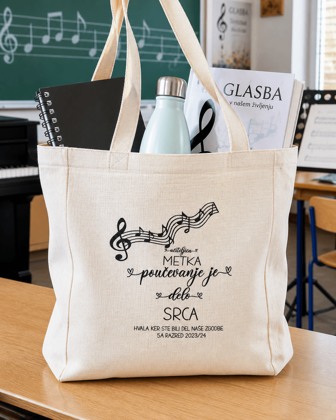 PLATNENA TORBA za glasbene pedagoge